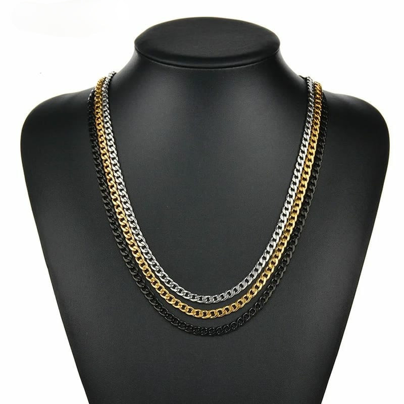 Miami Cuban Curb Chain Necklace For Boys