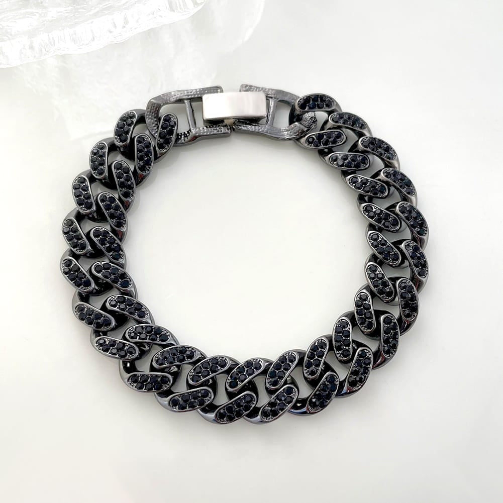 Bling Cuban Link Bracelet – Iced Out 13mm for Men & Women