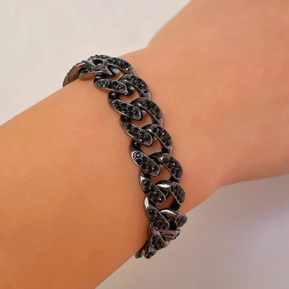 Bling Cuban Link Bracelet – Iced Out 13mm for Men & Women